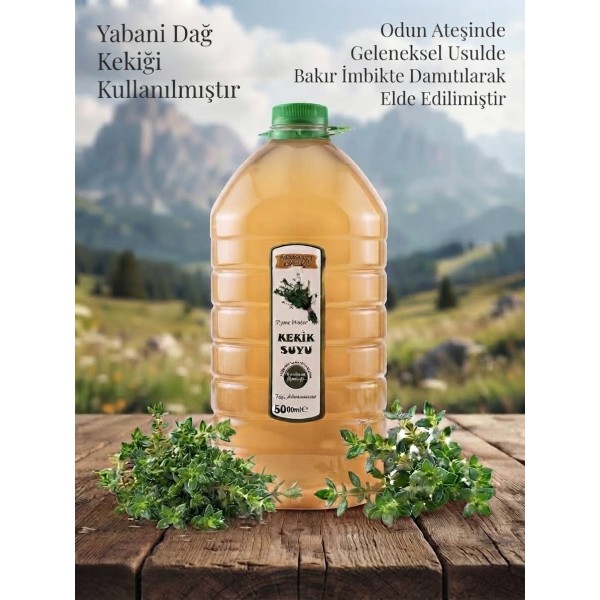 Doğal Damıtma Kekik Suyu 5 Lt (Pet Şişe)