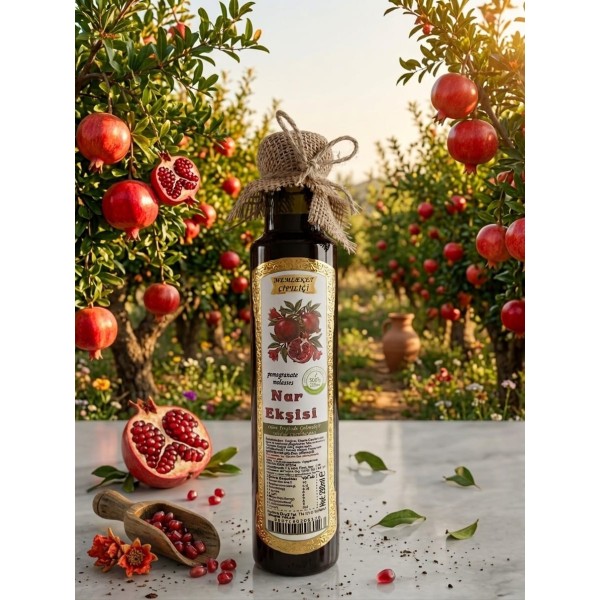 Doğal Nar Ekşisi 650 gr Cam Şişe (Odun Ateşinde Ev Yapımı )