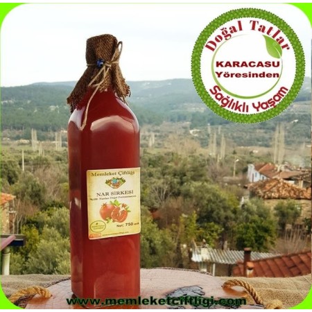 Doğal Nar Sirkesi 750 Ml Cam Şişe