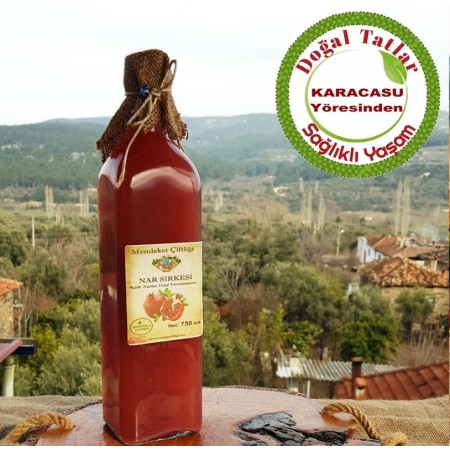 Doğal Fermente Nar Sirkesi 500 ml (Cam Şişe)