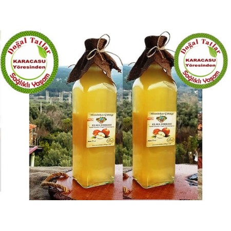 Doğal Fermente Elma Sirkesi 1 Lt (6 Lü Ekonomik Paket)